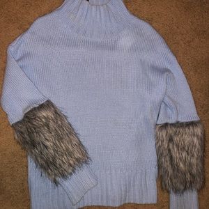 Pretty little thing faux fur sweater